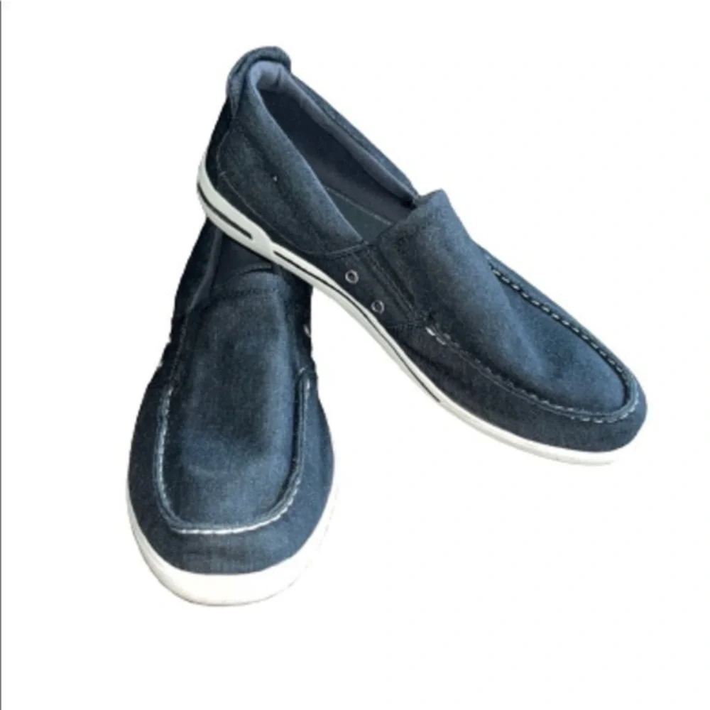 Reaction Kenneth Cole Fasten Ur Anchor black slip on deck shoes size 12